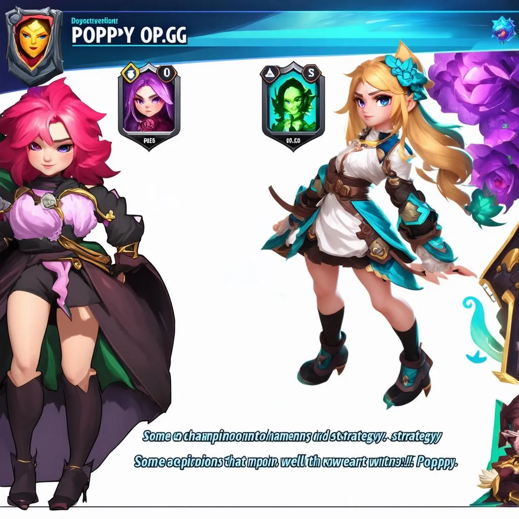 Poppy OP.GG kết hợp với các vị tướng